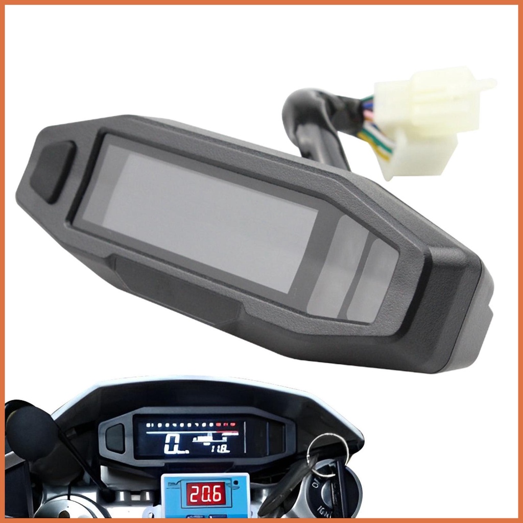 Motorcycle LCD Speedometer Motorcycle Tachometer Antiglare Design