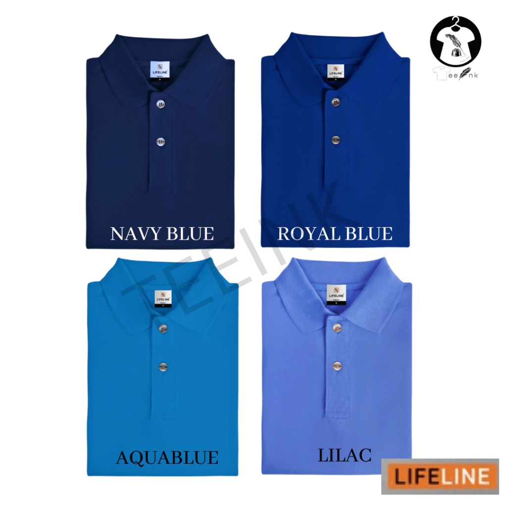 Lifeline Men's Polo Shirt / S - 2XL / Honeycomb / Navy Blue, Royal Blue ...