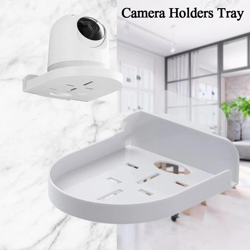 Wall Mount Floating Stand Shelf Surveillance Camera Holders Tray ...