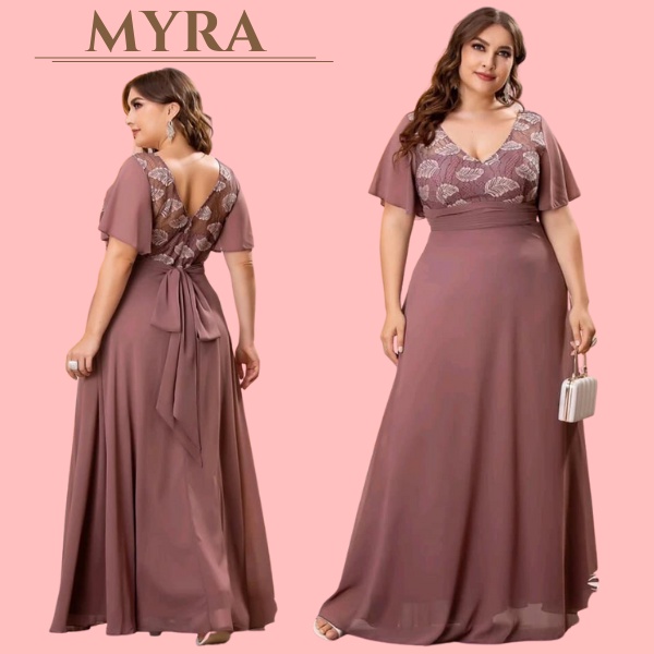 Dress for wedding ninang plus size best sale