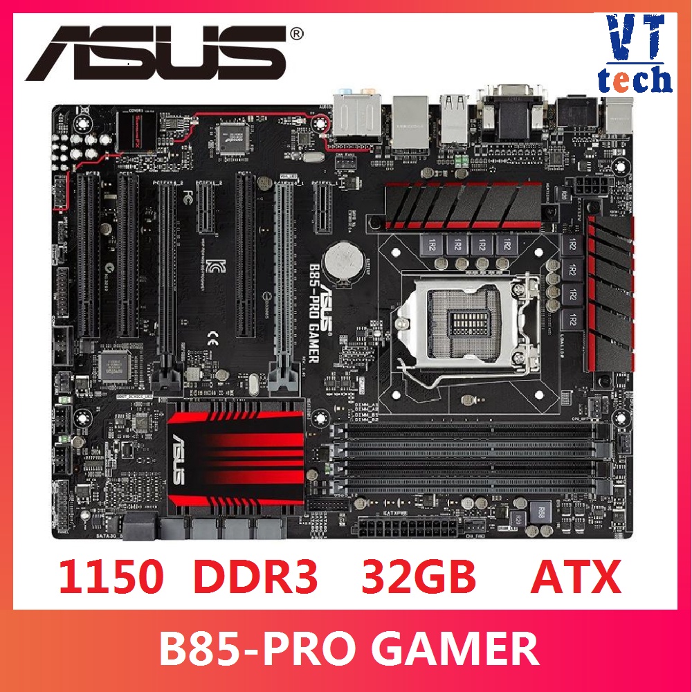 Original Motherboard ASUS B85-PRO GAMER LGA1150 DDR3 32GB USB3.0 For I3 ...