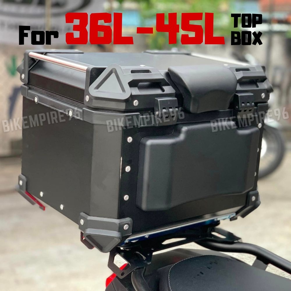 Motorcycle Top Box Backrest Pad Heavy Duty Cushion for 35L 45L 55L 65L ...