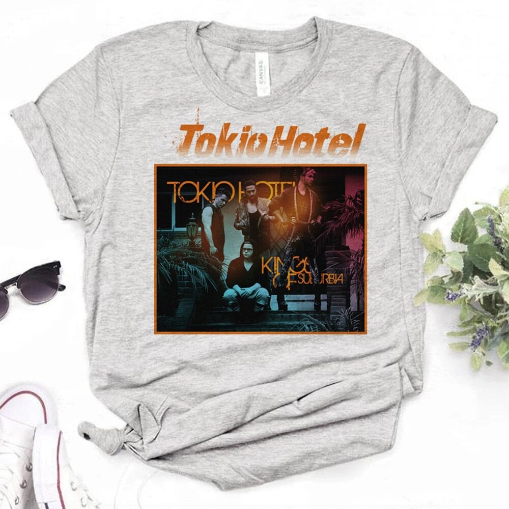 Tokio Hotel top women harajuku designer comic top girl Japanese anime  clothing | Shopee Philippines