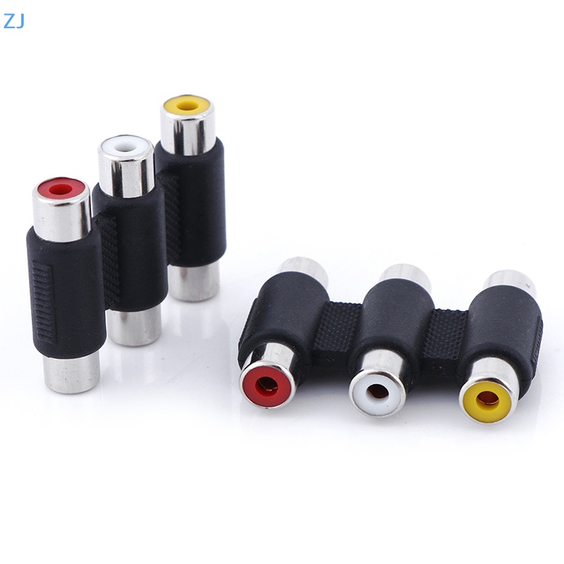 thumbnail image 2 of 4x RCA Cable Splice Couplers – Double Female Audio Jack Adapters By Vital Wave Technology 2 of 3