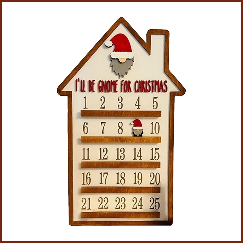 Advent Calendar Chimney House Design Countdown Calendar for Christmas ...