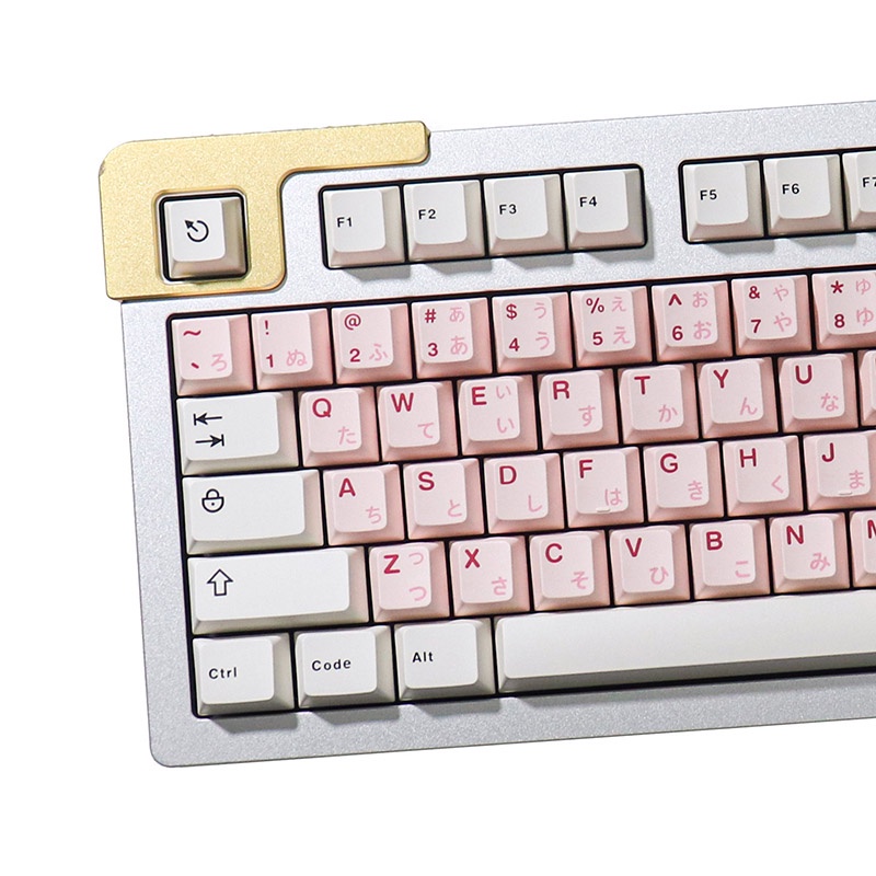 124 Keys GMK Tripleshot Keycaps YMK Cherry Profile Keycaps Black ...