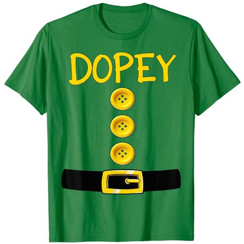 Dopey Dwarf Halloween Costume Color Matching Dopey Dwarf T-Shirt ...