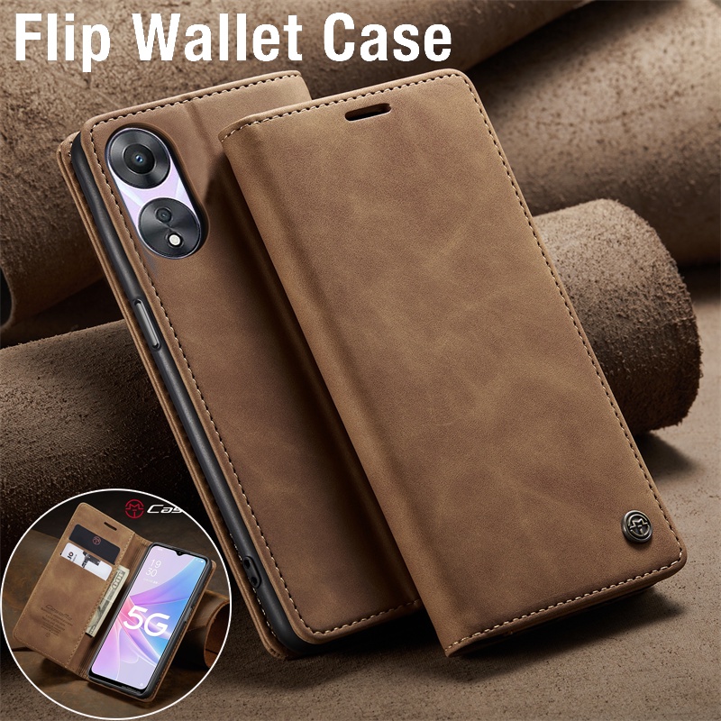 GOKEN Cover Pelle per Oppo A57 4G / Oppo A57s, Magnetica Custodia con