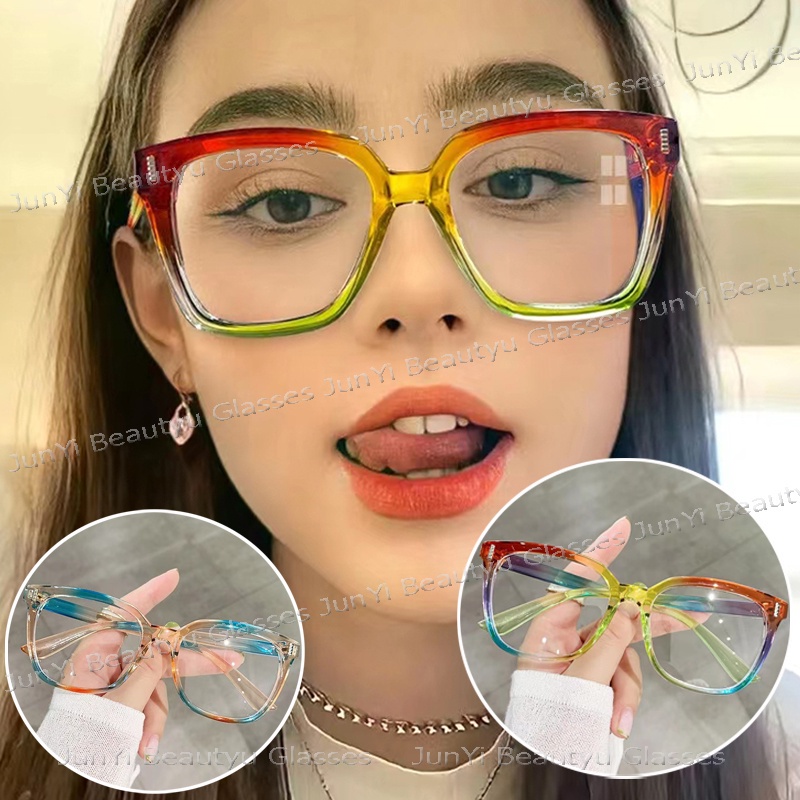 Light Glasses Retro Clear Glasses IBOANN Pack Blue Light Blocking