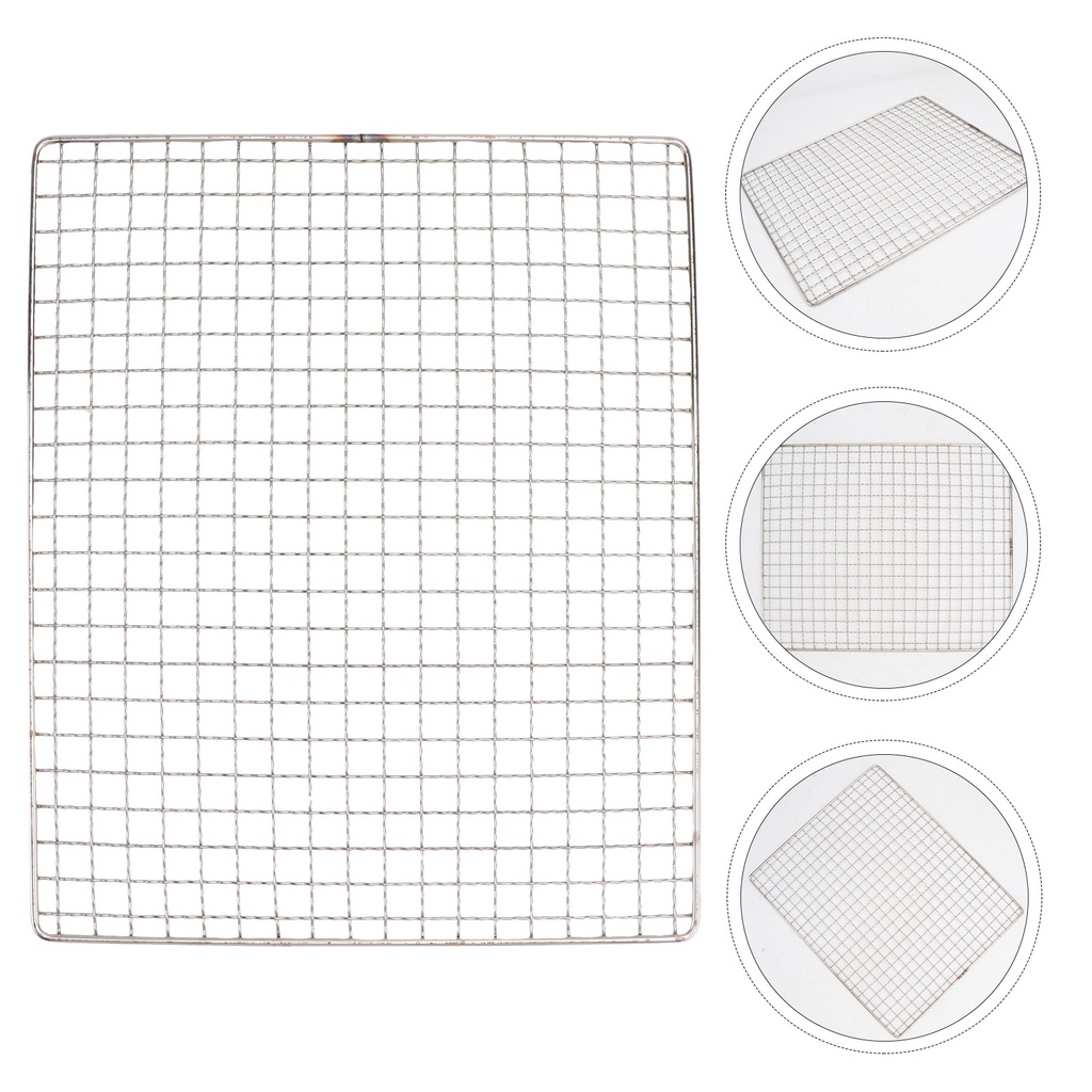 Konro Grill Fish Grilling Rack BBQ Basket Wire Mesh Campfire Screen