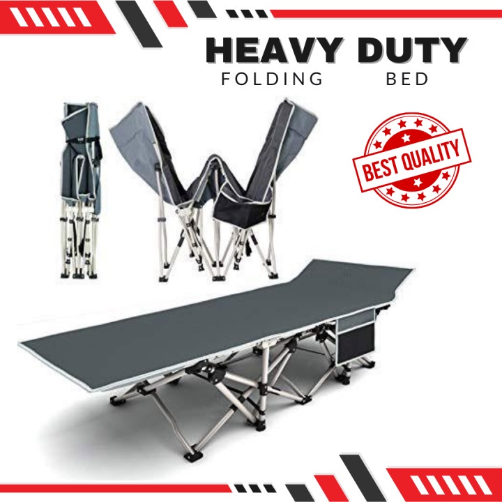 Adjustable military folding bed heavy duty straight bed outdoor