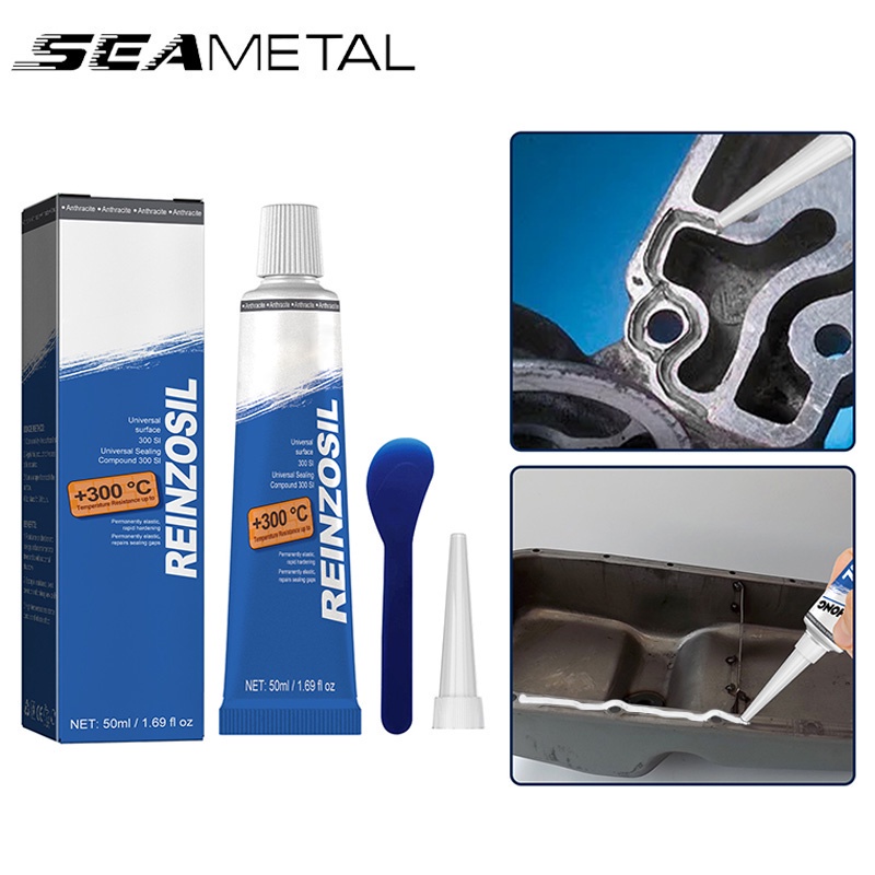SEAMETAL Engine Sealant 50ML Engine Sealing Glue Automobile Metal Oil ...