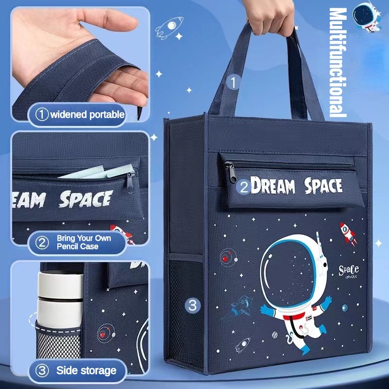 School Bag Waterproof Tuition Bag Student Book Bag File Bag Boy Girl ...