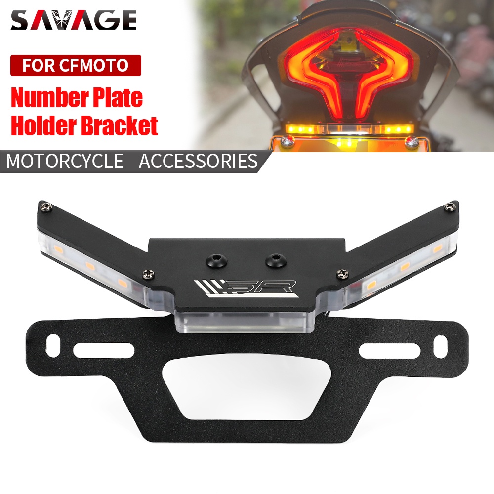 Number Plate Holder Bracket For CFMOTO 450SR 20222023 License Plate