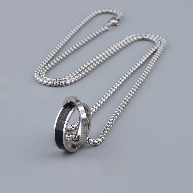 Skagen Collana Con Ciondolo Anello Signatur Lille - Acciaio Inossidabile, Chiusura A Aragosta, Argento - 3