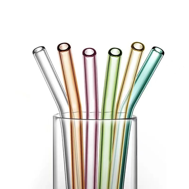 Glass Straws Clear 9' X 10 mm Drinking Straws Reusable Straws Healthy 4  Pack with Cleaning Brush - China Glass Straw and Glass Straws price