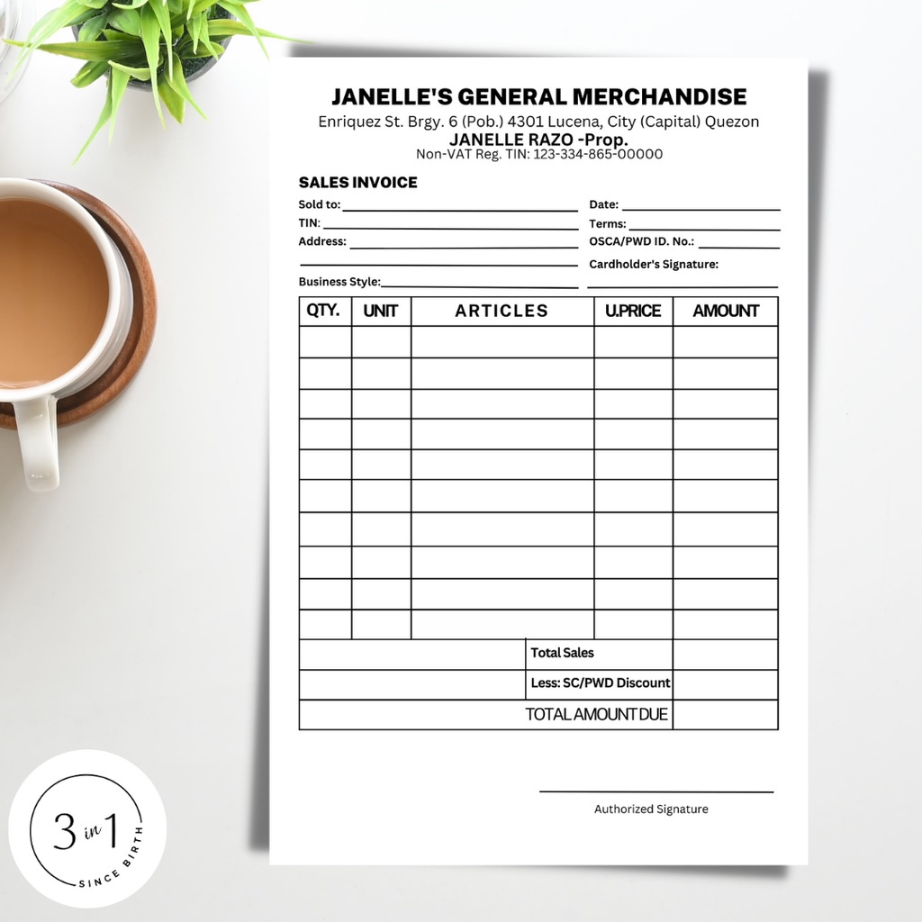 acknowledgement-receipt-non-bir-original-non-carbon-pad-shopee