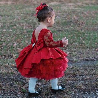 Vintage baby sales christmas dress