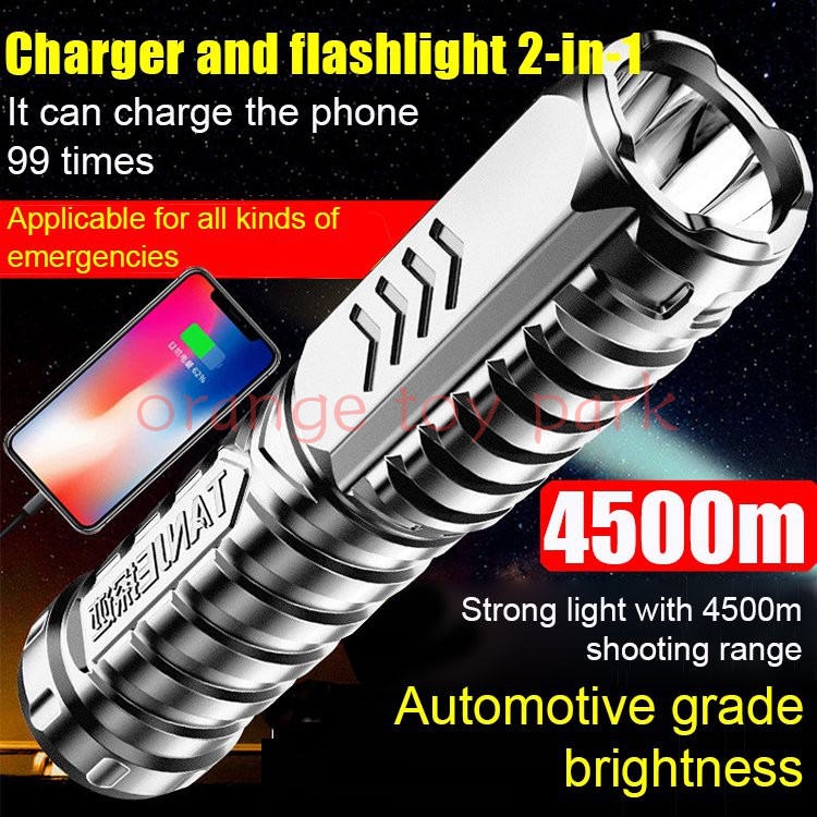 Fast delivery TANJE Multifunctional Rechargeable Waterproof Flashlight ...
