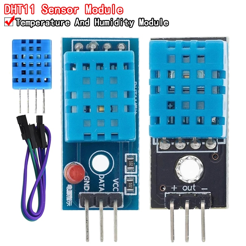 DHT-11 DHT11 Sensor Module Digital Temperature and Relative Humidity ...