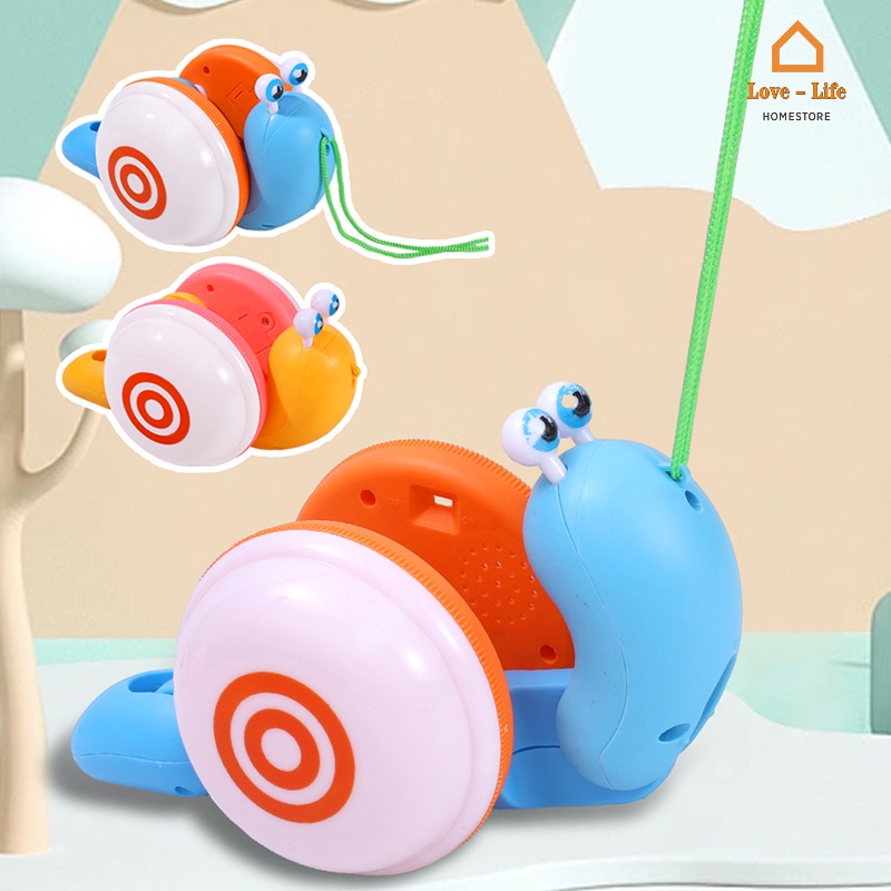 Interesting Kids Hand Dragging Creeping Cartoon Snail Figurine ...