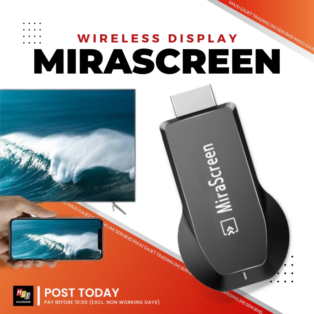 MiraScreen Screen Mirroring Wireless Display HDMI from Phone to TV