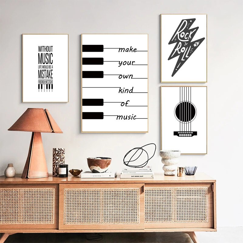 abstract-black-and-white-piano-keyboard-sheet-music-guitar-text-canvas