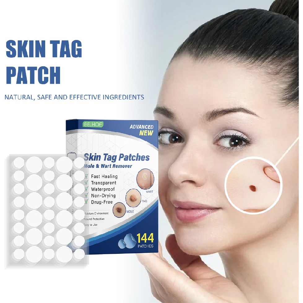 Skin Tag Patches Mole Wart Removal Treatment for Hand Neck Feet Most ...