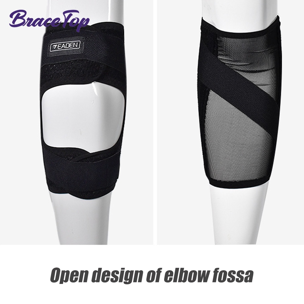 BraceTop 1 Pcs Elbow Brace with Spring Stabilizer Elbow Support For ...