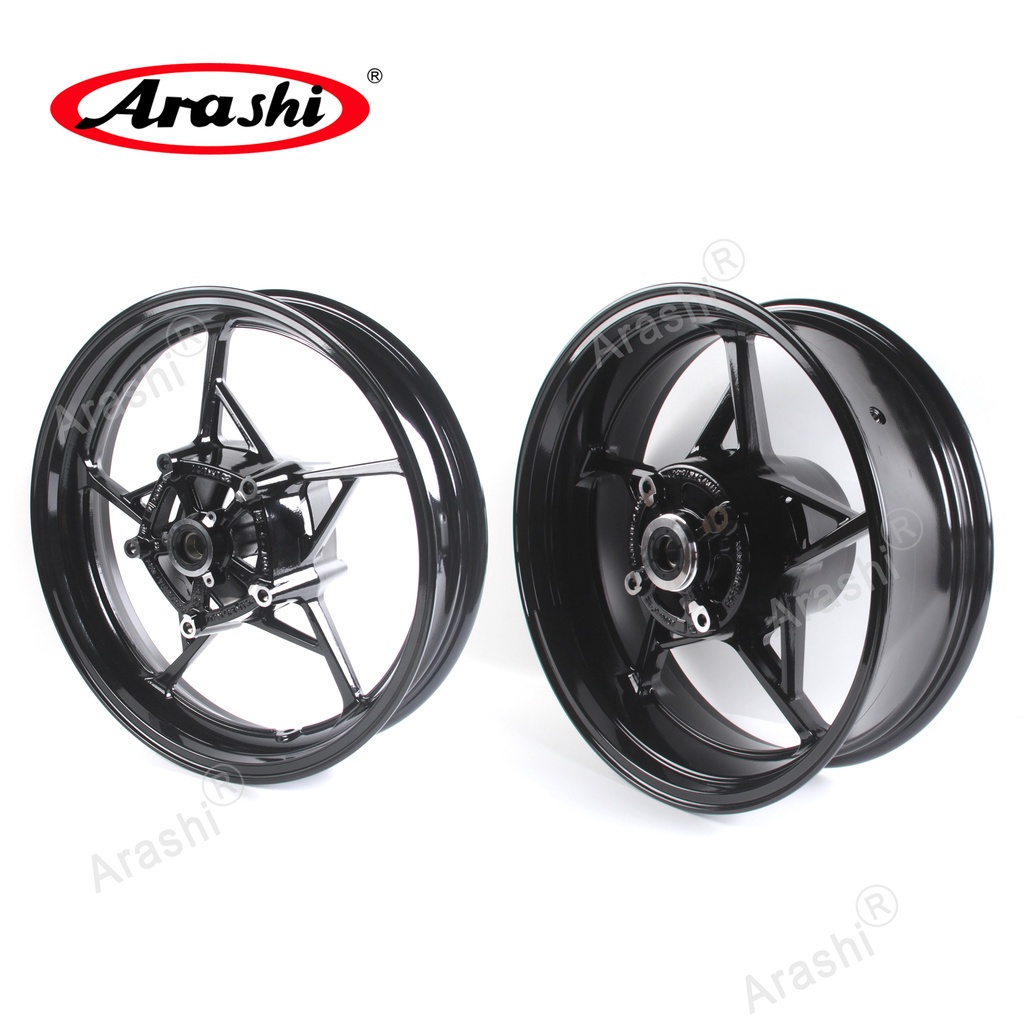 Arashi Front Rear Wheel Rim Set For KAWASAKI NINJA 400 / Z400 / EX400