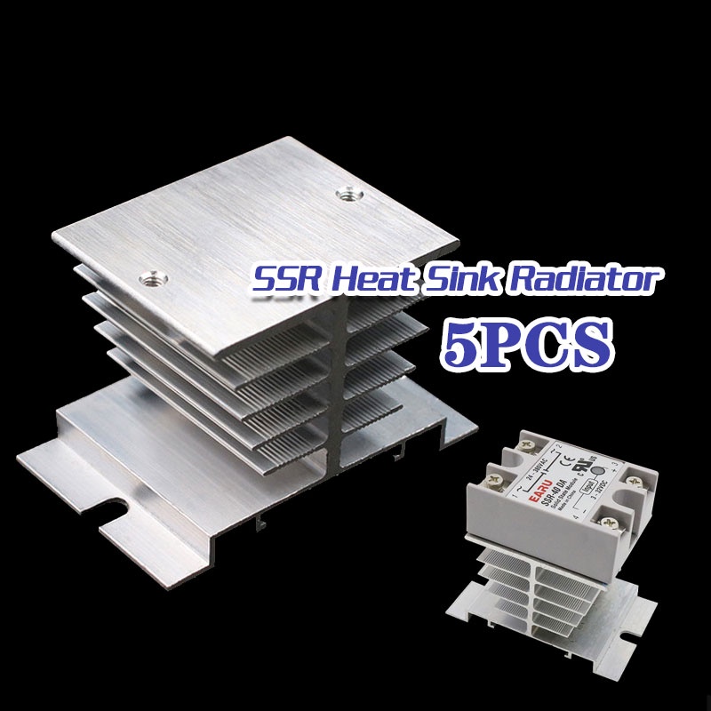 5pcs SSR Heat Sink Radiator SSR Heat Dissipation For Single Phase 10A ...