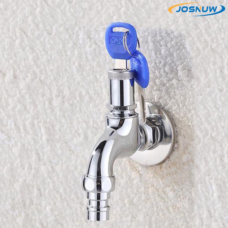 JOSNUW Outdoor Lock Faucet Anti-Theft Washing Machine Faucet with Key ...