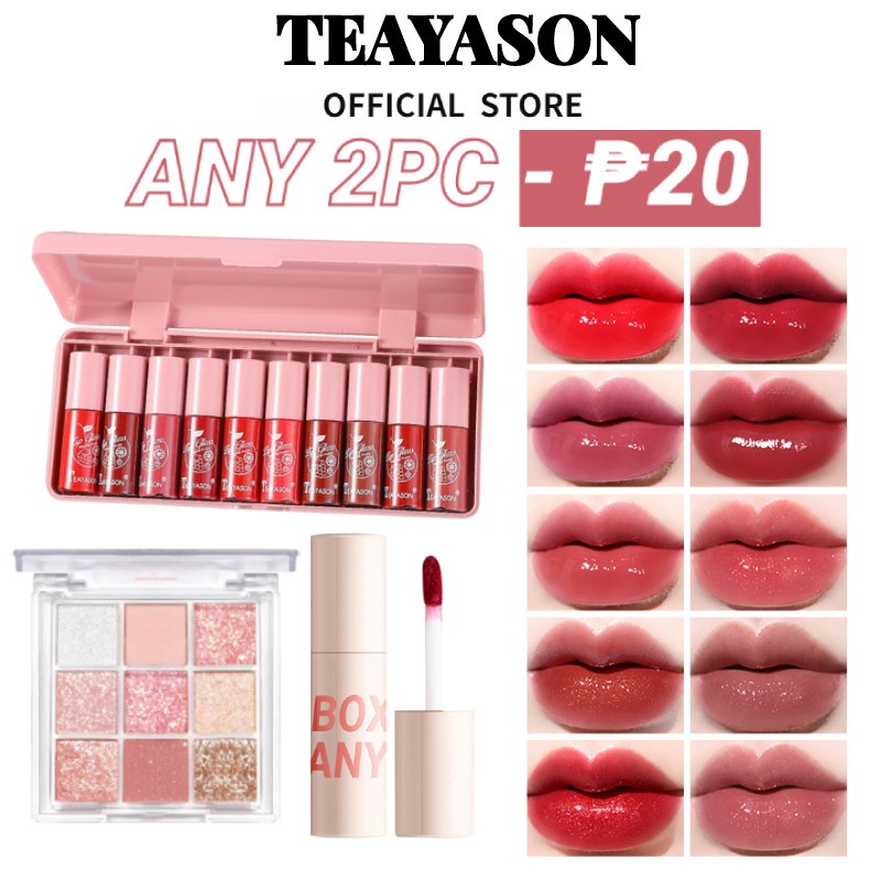 TEAYASON Lip Tint Cheeks & Lips Liquid Lipstick Velvet TIK TOK & FACE