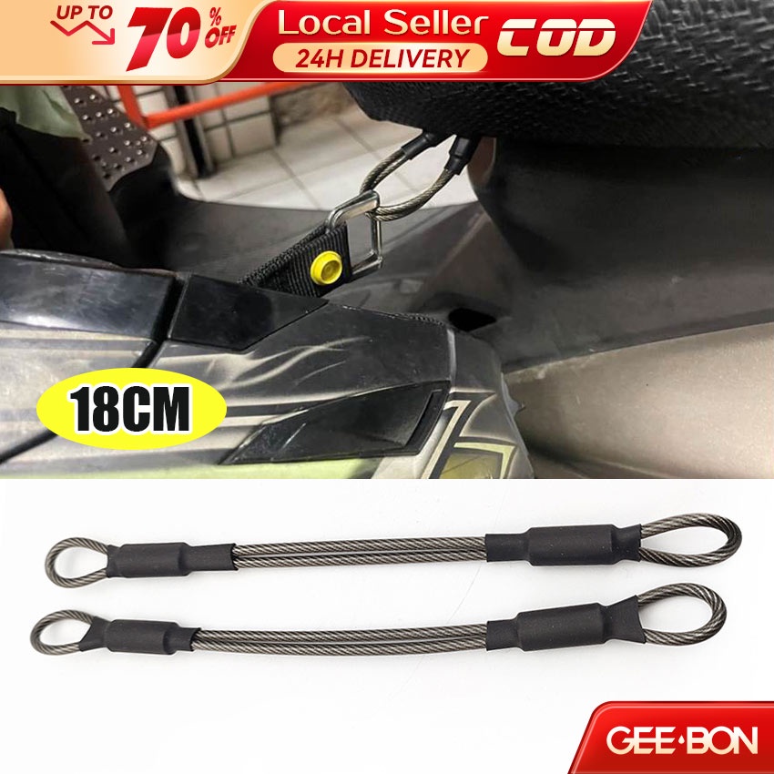 GEEBON Helmet Anti-Theft Rope Motorcycle Helmet Bicycle Steel Cable ...