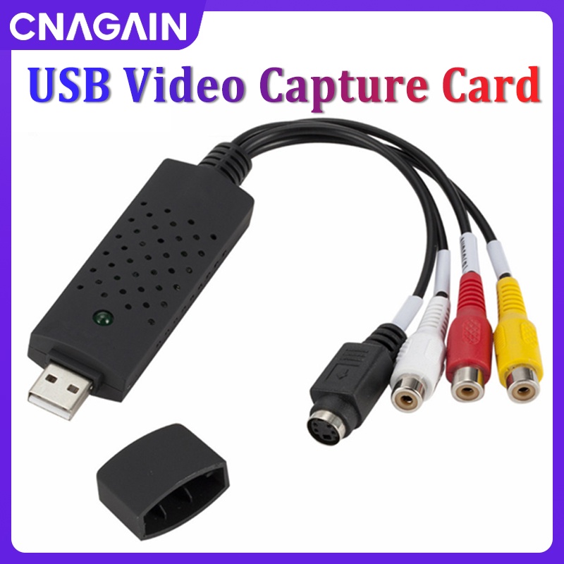CNAGAIN VHS to Digital Converter, Video Capture Card USB 2.0 Audio