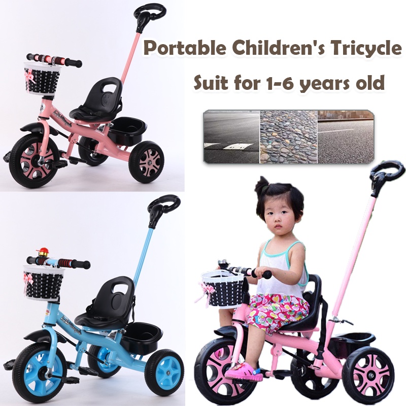 Portable Children s Tricycle 1 6 Years Old Infant Trolley Baby Bike Baby Bicycle Toy Stroller Bike