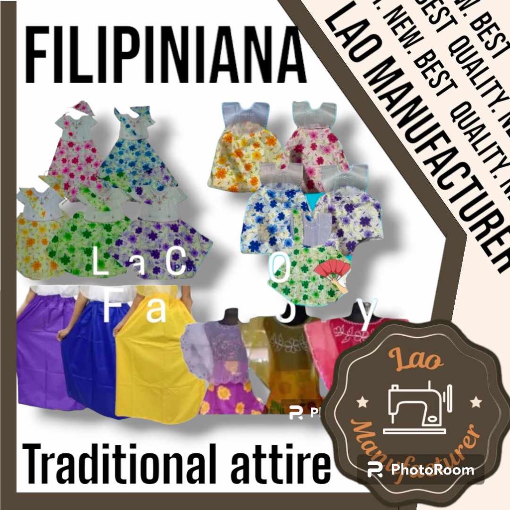 Lao Manuf S Filipiniana Costume Kasuotang Filipino Tradional Costume Costume Shopee Philippines