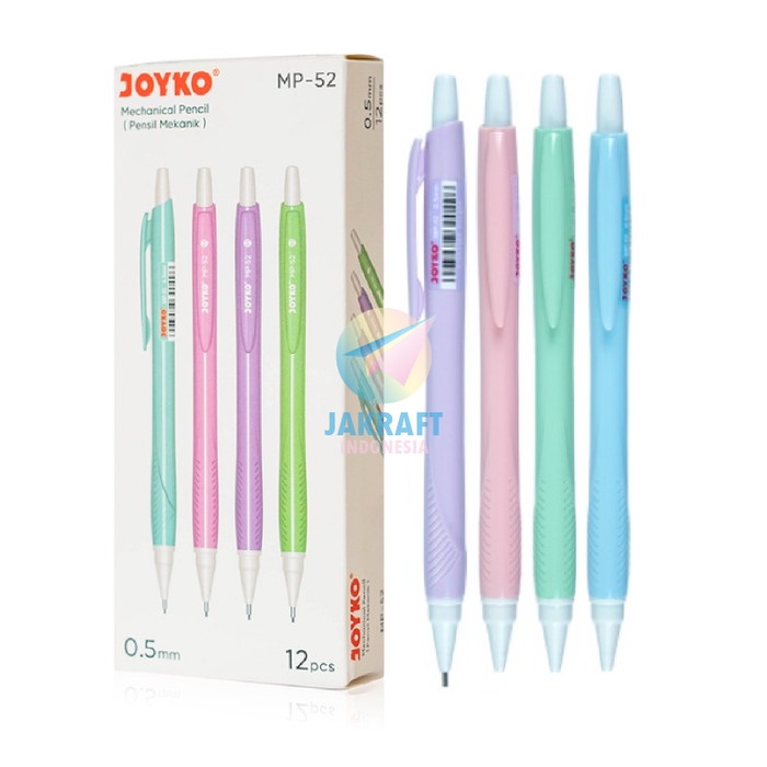 Mechanical Pencil MP-52 Pastel 0.5 mm Retractable Mechanic | Pack ...