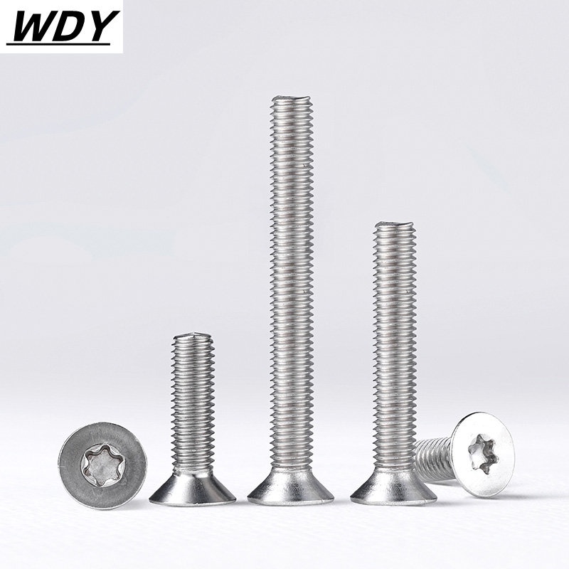 M2 Pin-in-Torx Flat Head Security Screws,Stainless