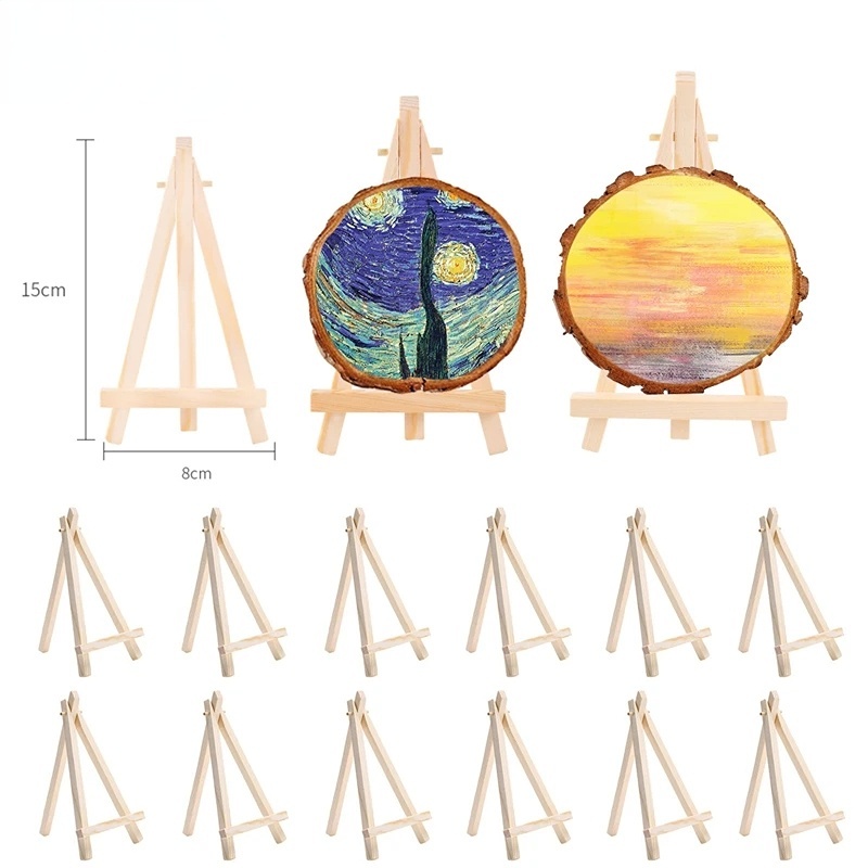 Mini Wooden Tripod Easel Display Painting Stand/Triangle Display Rack ...