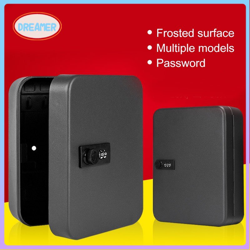 Home Wall Mounted Key Safe Box 20 -Bit Security Password Key Storage ...