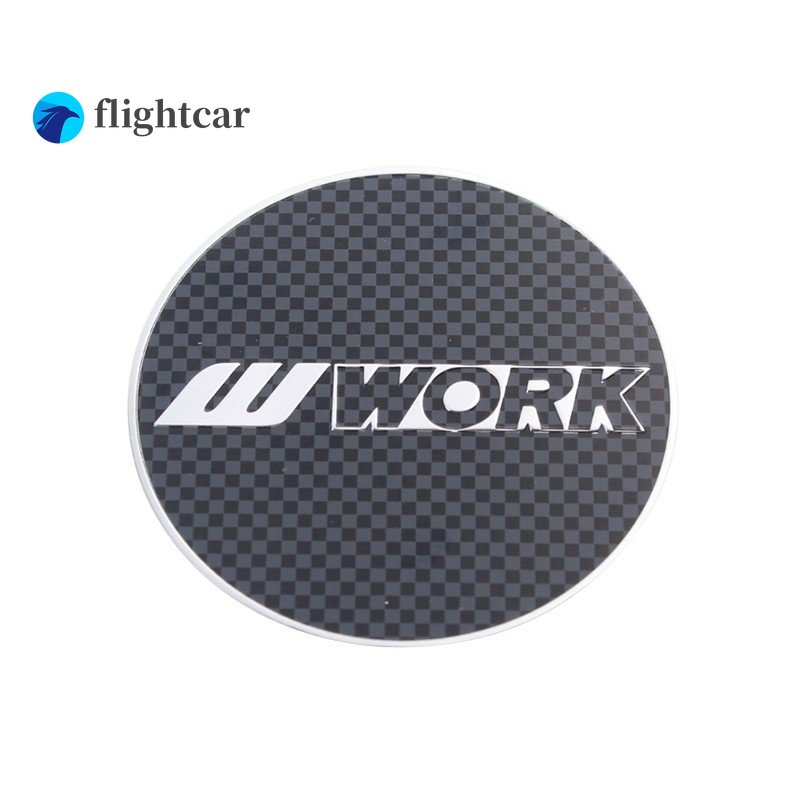 Flightcar 4PCS/LOT Car Racing 50MM Wheel Cover Cap Sticker RAYS VOLK VR ...