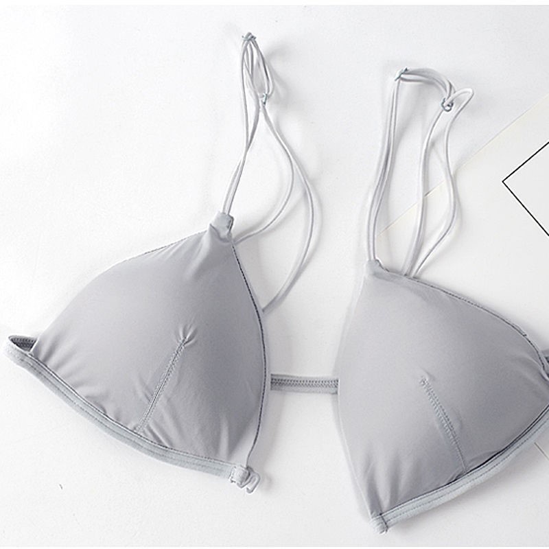 Seamless Triangular Cup Sexy Front Closure Women Bra Wireless Soft ...
