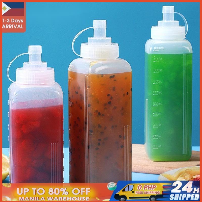 1000ML Dustproof Bottle Kitchen Seasoning Dispenser Dressing Jam