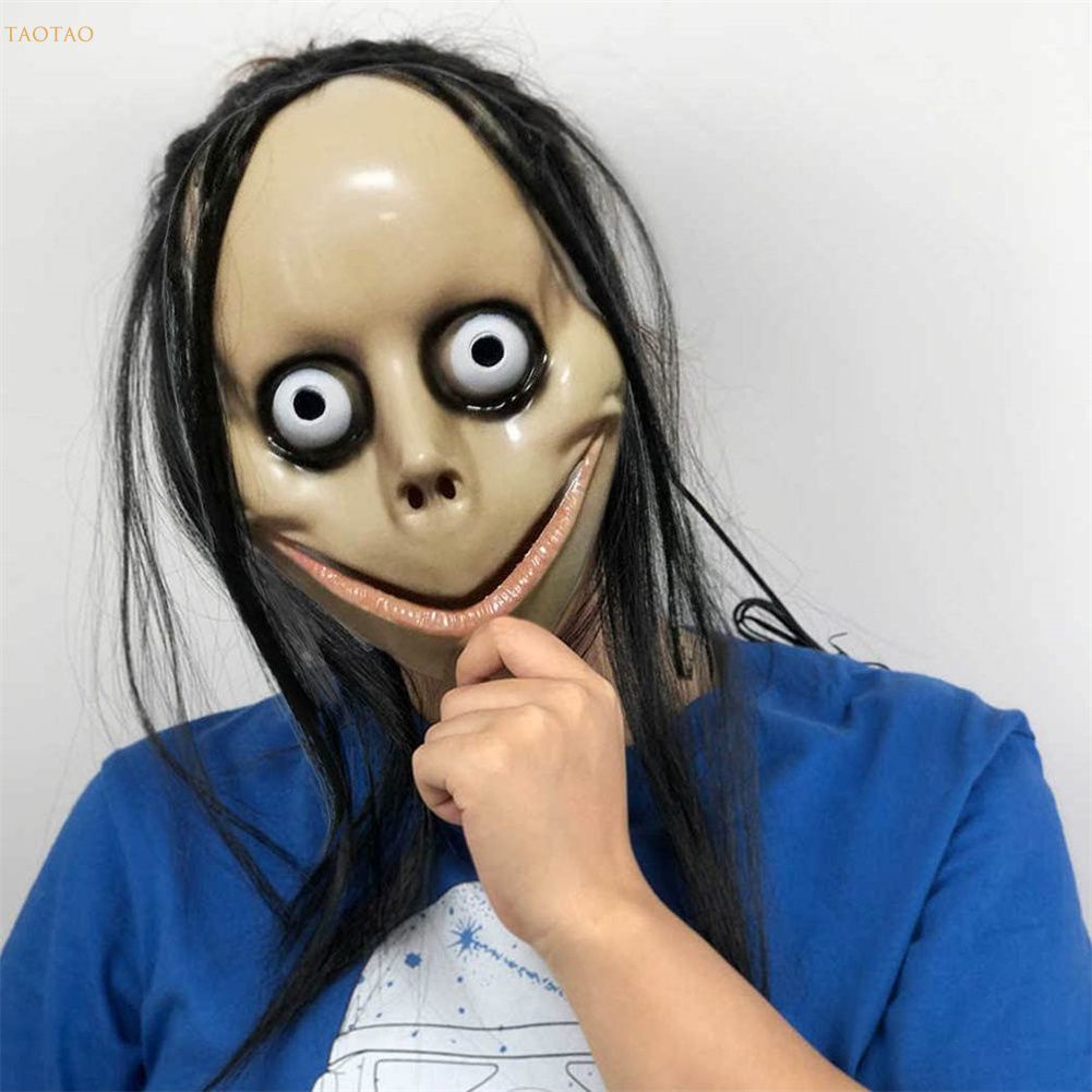 Ready stock] The Horror Scary Mask Momo Challenge Scary Games Cosplay For  Halloween Costume | Shopee Philippines