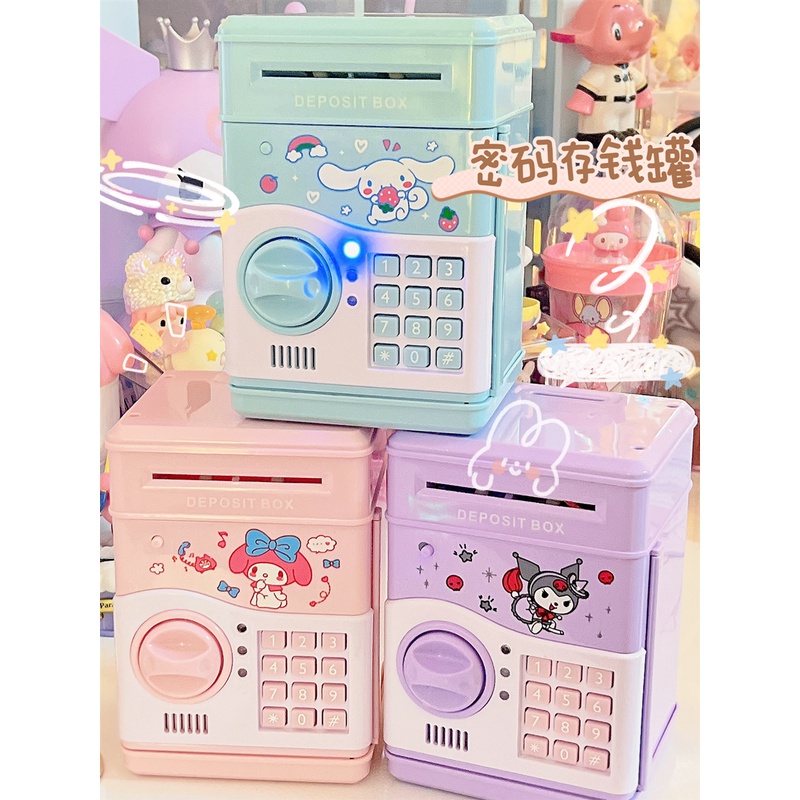 Melody Piggy Bank Girls Kuromi Kids Electronic Money Bank Cinnamoroll