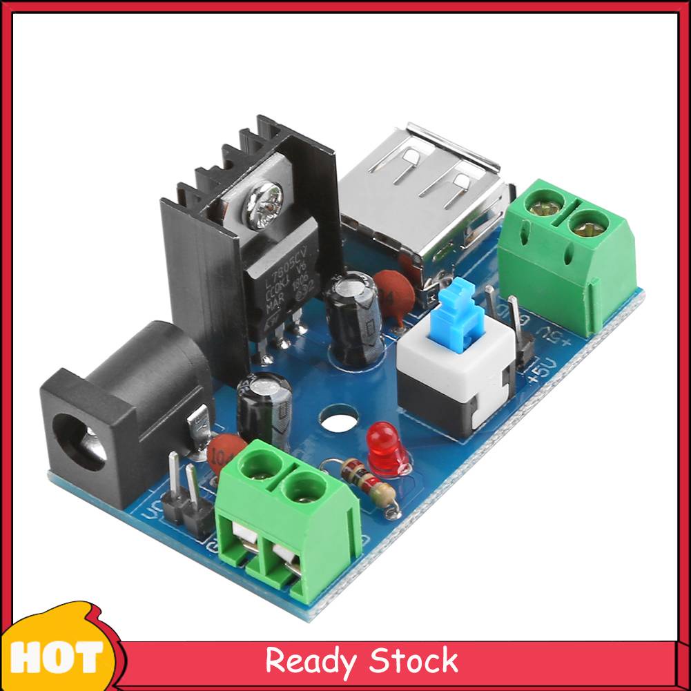 715V 9V 12V to 5V 2A L7805 Buck Converter Power Supply Module with
