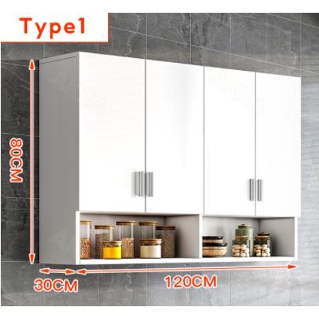 Exinhome Kitchen Hanging Cabinet Wall Bedroom Mounted Storage Wardrobe ...