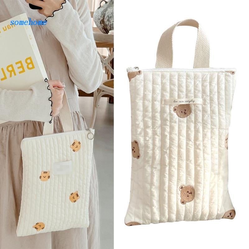 Embroidered Mommy Zipper Diaper Handbag