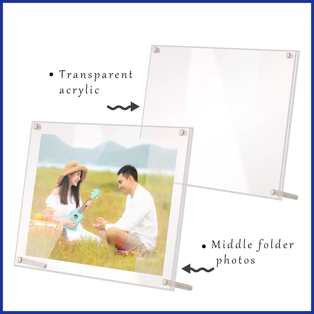 4x6 Picture Frame 4x6 Clear Desktop Photo Display Frame Holder Creative ...